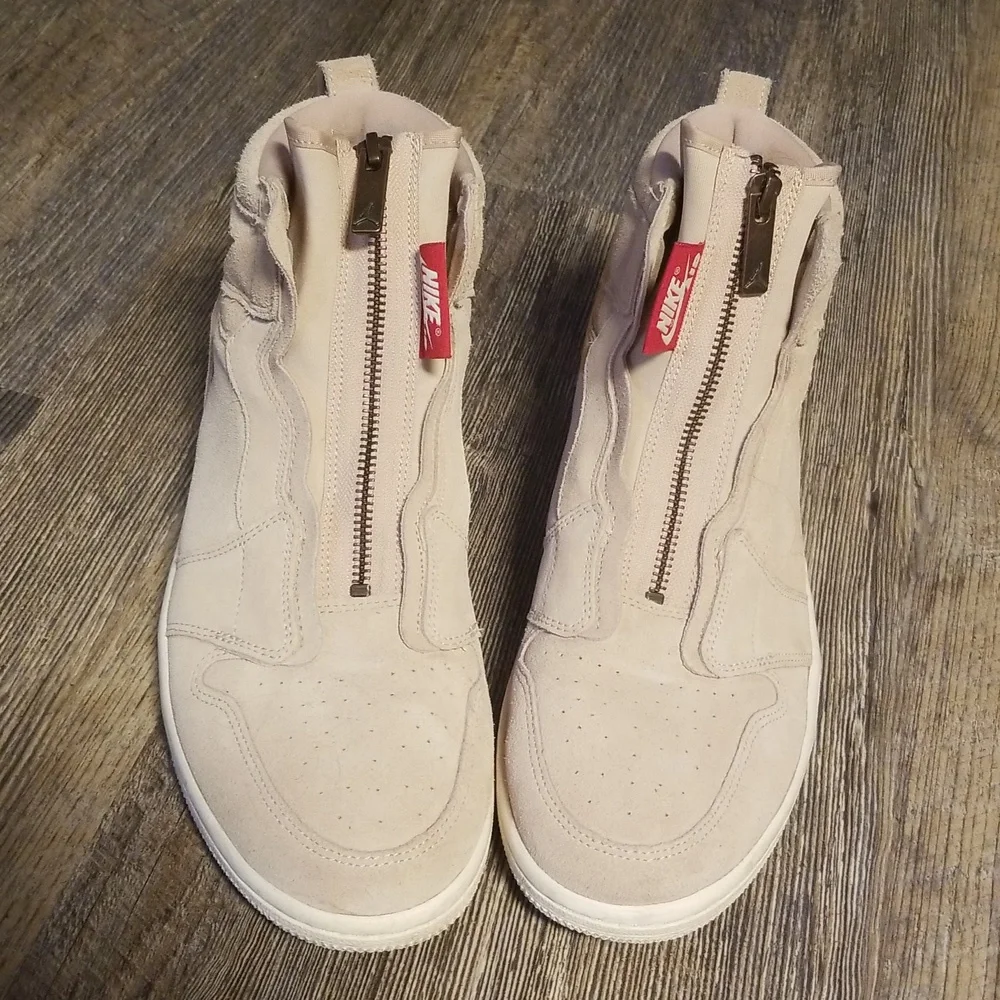 NIKE Air Jordan 10 Women Hightop Balarina Pink Suede Zip up EXCELLENT condition - Picture 5 of 17